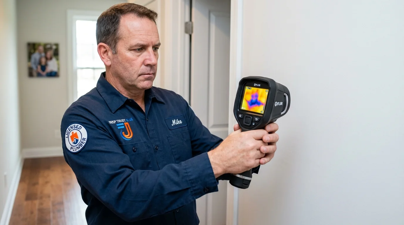 Thermal imaging leak detection by Johns Plumbing LLC in Mountain View